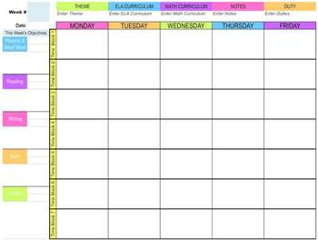planning template for teachers   zrom.tk