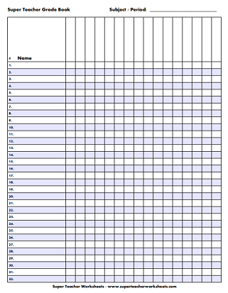 Printable Lesson Plan Book Pages & Homework Assignment Sheets