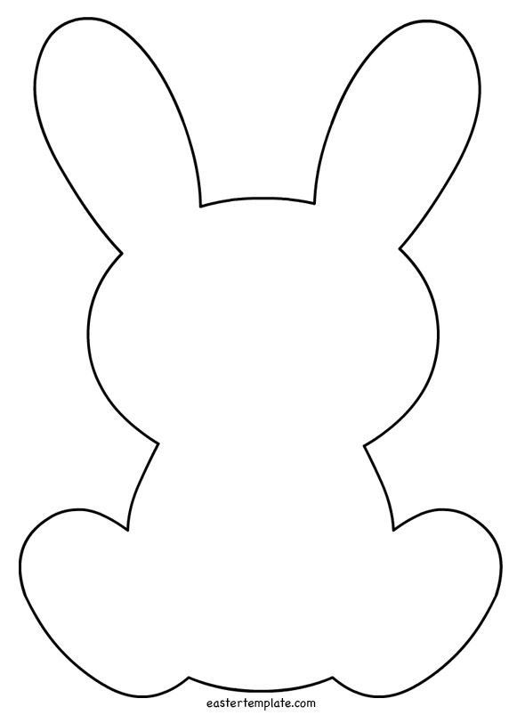 rabbit template printable | faaliyet | Pinterest | Templates 