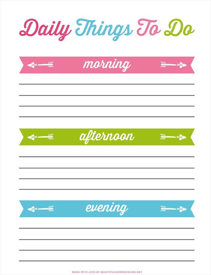 Things To Do List   a Colorful Circles Themed Template