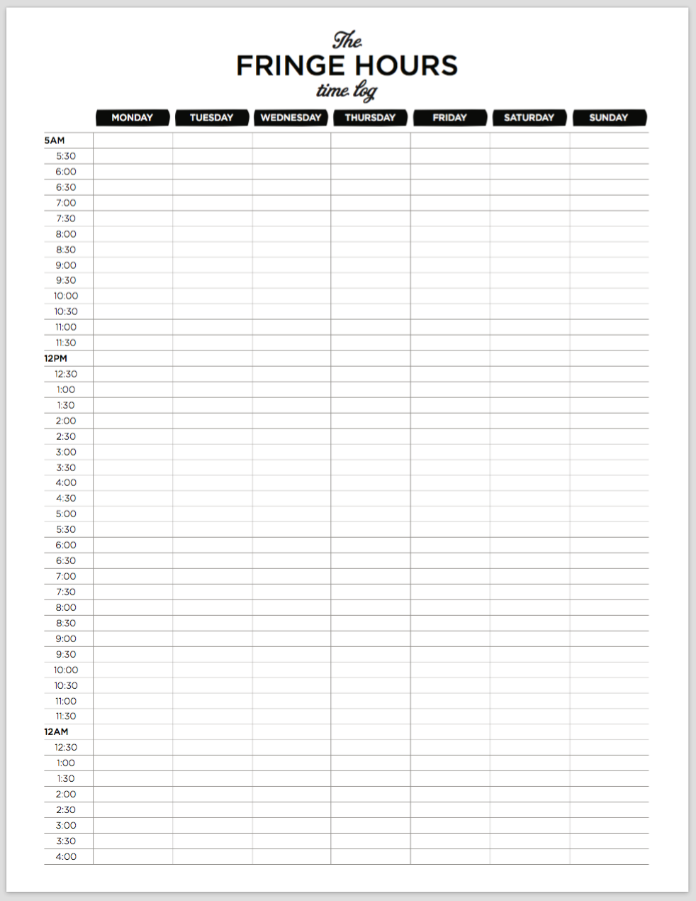 When was the last time tracker printable planner insert for | Etsy