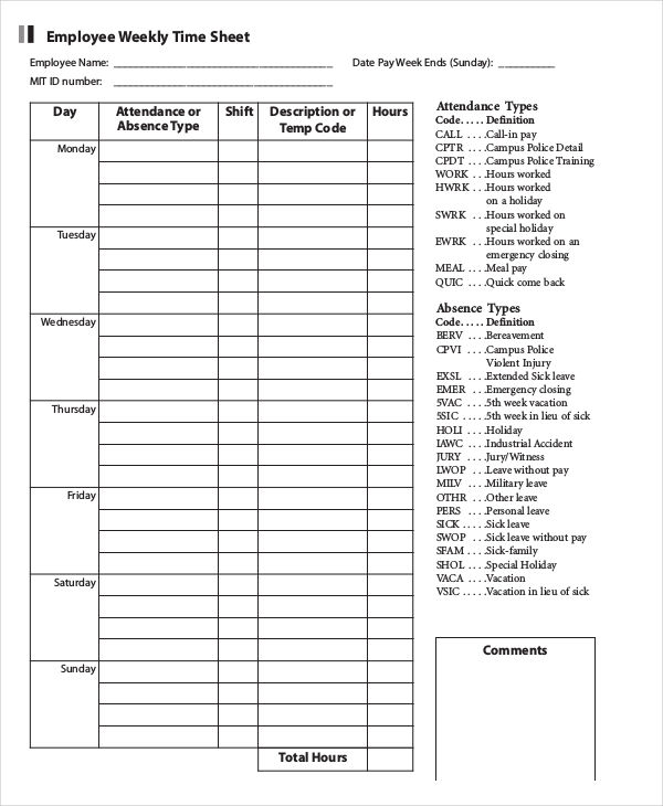 Timesheets Printable from shop fresh