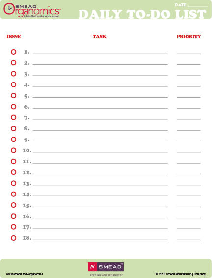 Free Printable To Do List Template | Keep it Together | Pinterest 