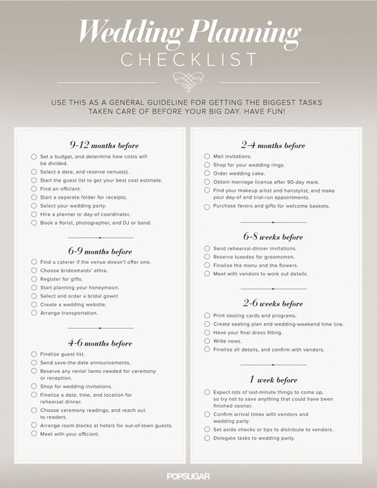 The Ultimate Wedding Planning Checklist | Organizing