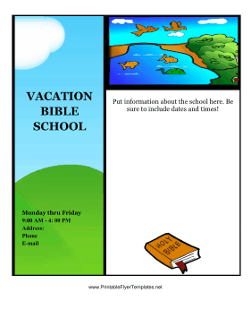 Vacation Bible School Flyer