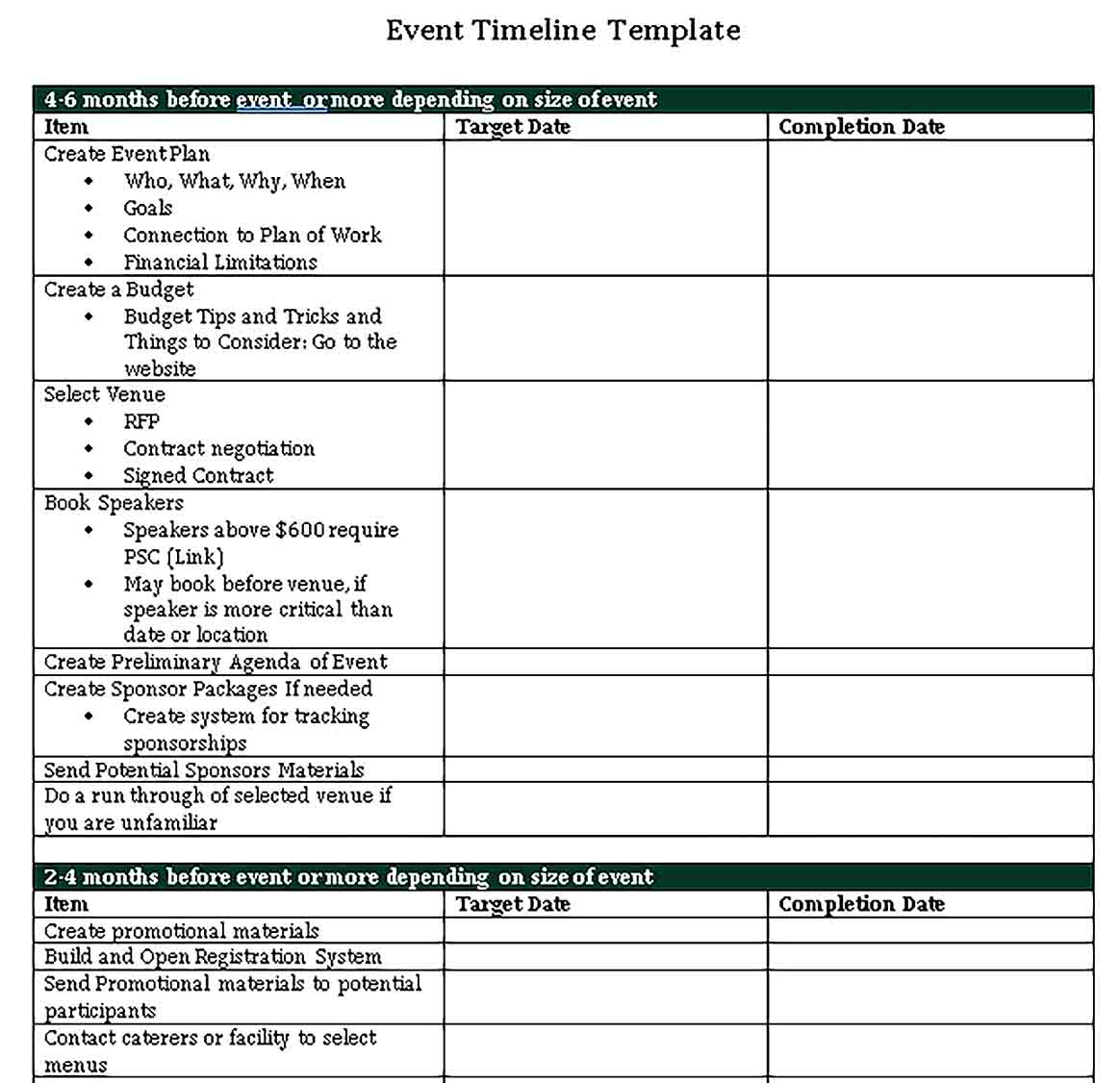 Event Planning Template Word from shopfreshboutique.com
