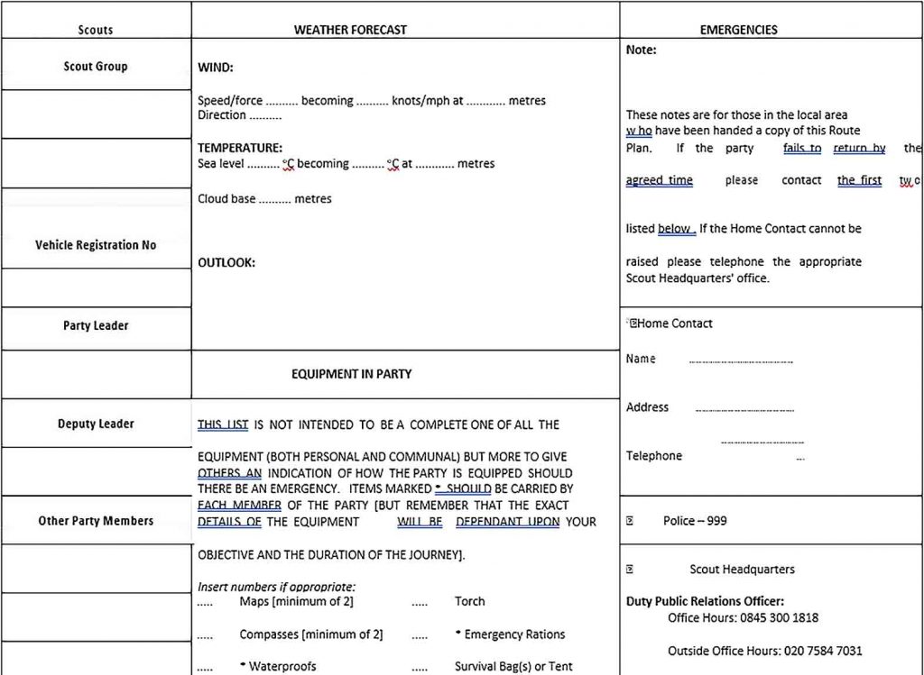 Daily Route Planner Template Shop Fresh