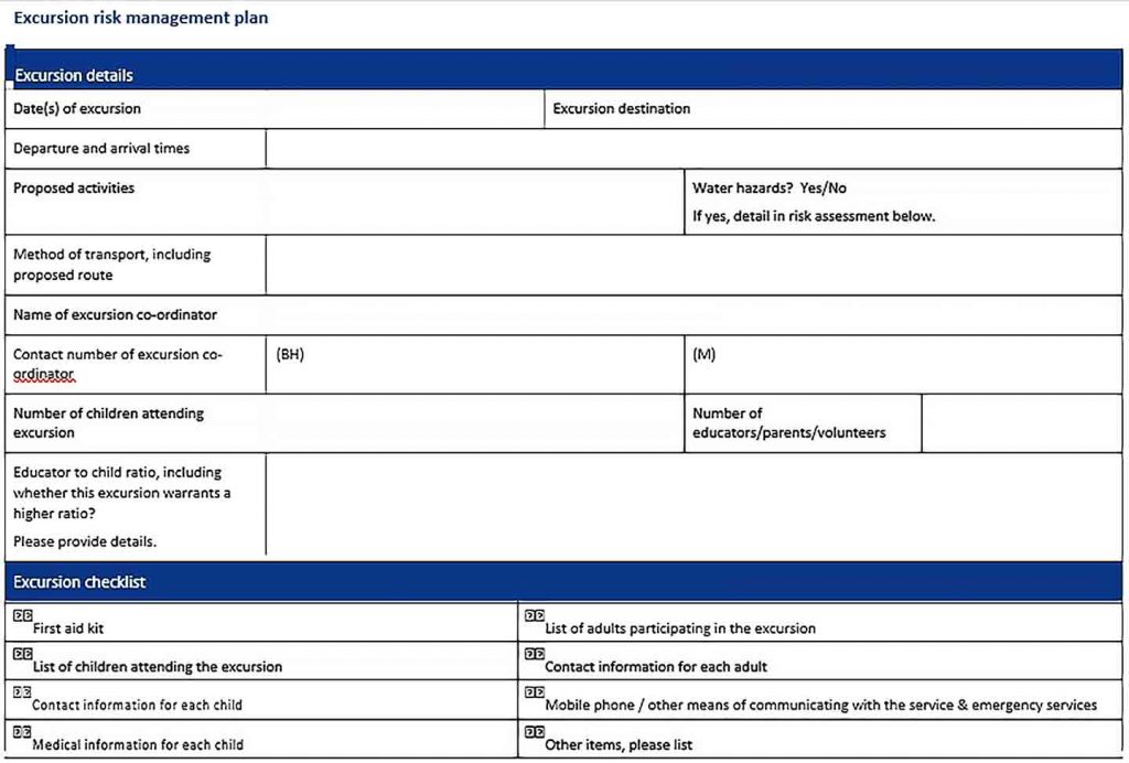 Child Care Plan Template | shop fresh