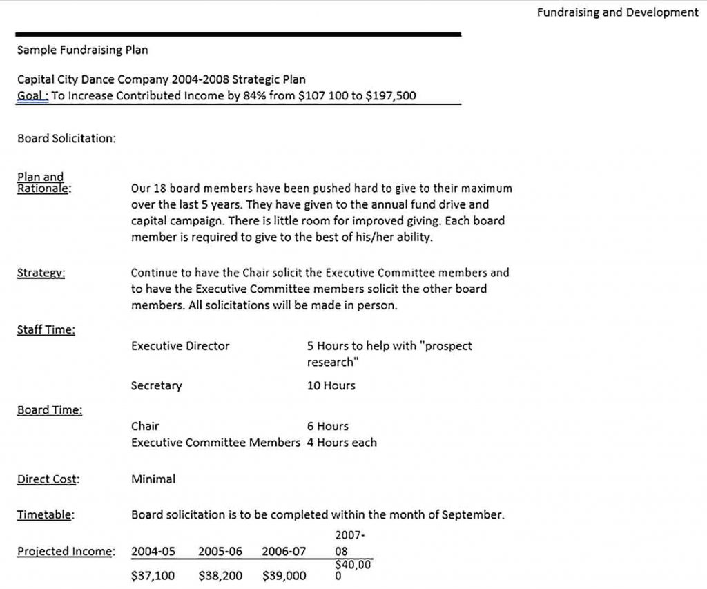 Comprehensive Fundraising Plan Template Shop Fresh