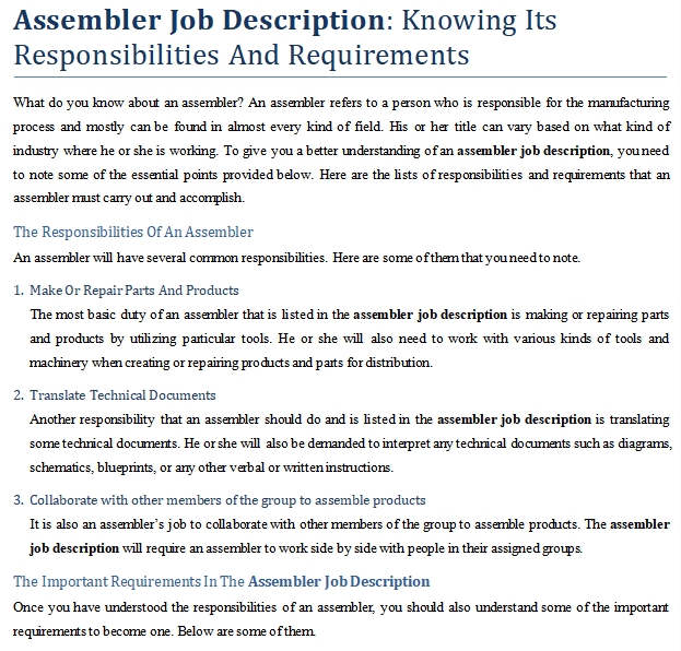 assembler-job-description-knowing-its-responsibilities-and