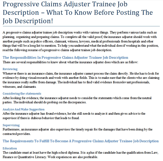 progressive-claims-adjuster-trainee-job-description-what-to-know-before-posting-the-job