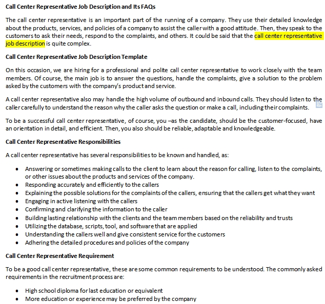 call-center-representative-resume-template-resumeviking