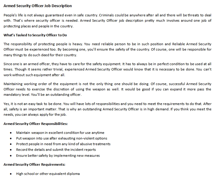 Anti smuggling officer job description