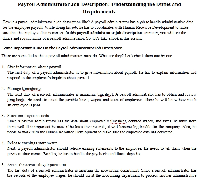 deputy payroll manager jobs