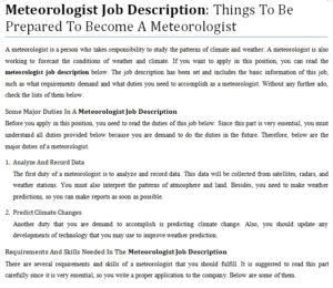 meteorologist jobs in washington dc