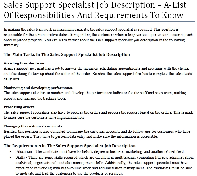 sales-support-specialist-job-description-a-list-of-responsibilities