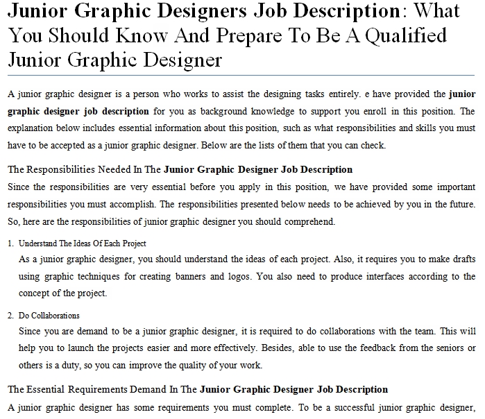 junior graphic design jobs