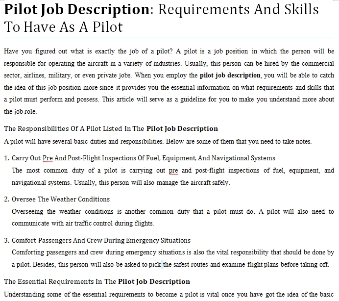 part time private pilot jobs