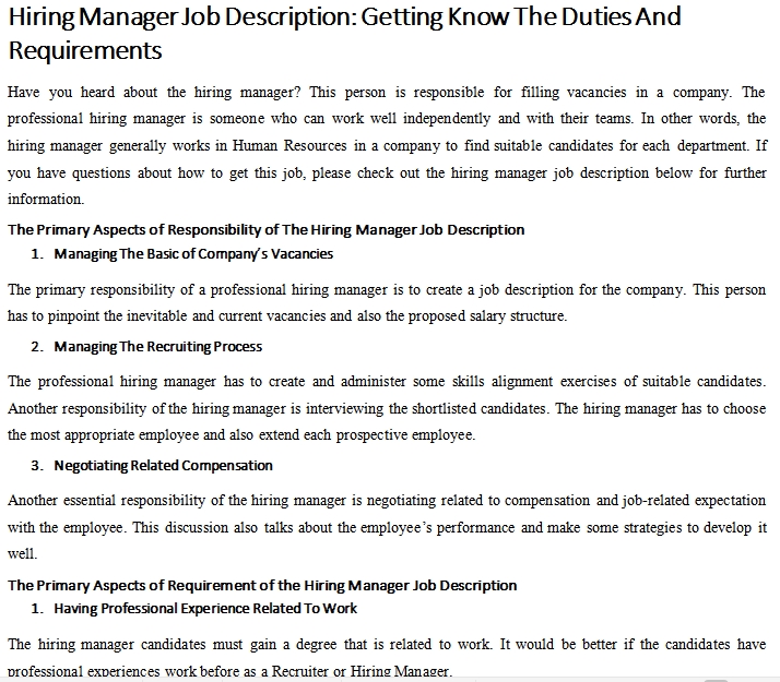 hiring-manager-job-description-getting-know-the-duties-and