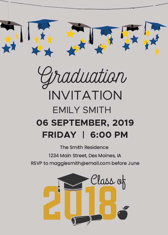  Make Your Own Graduation Invitations For Free Printable 
