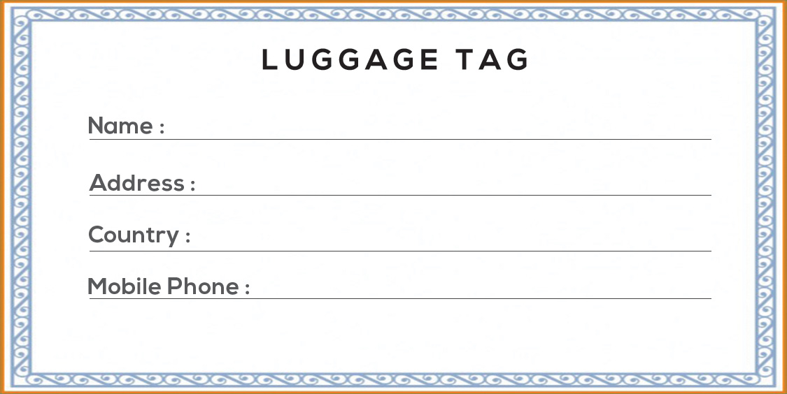 How To Print A Luggage Tag at Joyce Alvarado blog