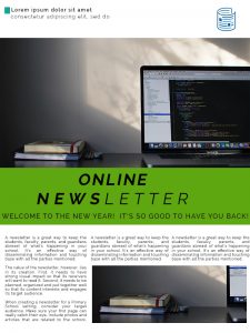 newsletter template photoshop