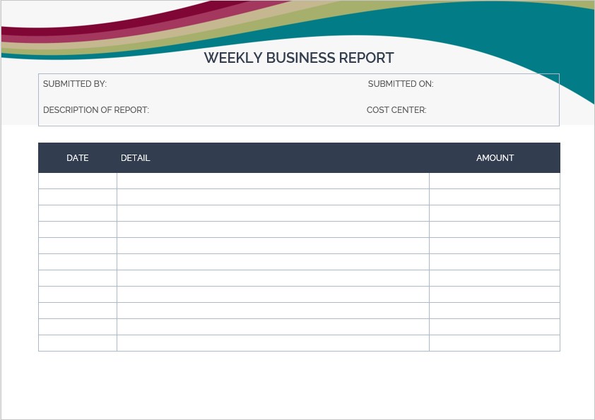 Report Specification Template