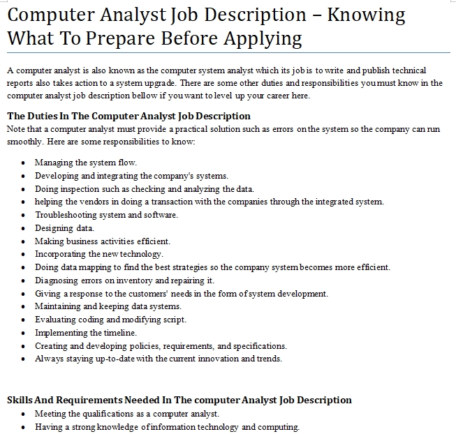 job description of computer network architect