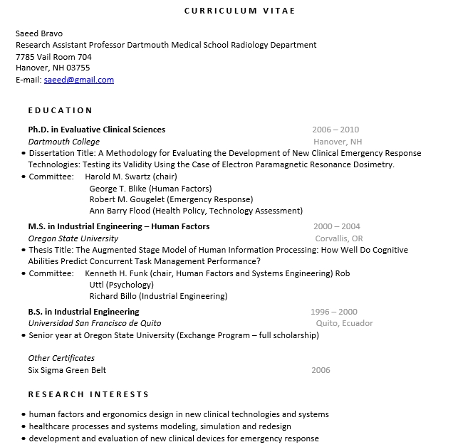 10+ Medical Curriculum Vitae | shop fresh