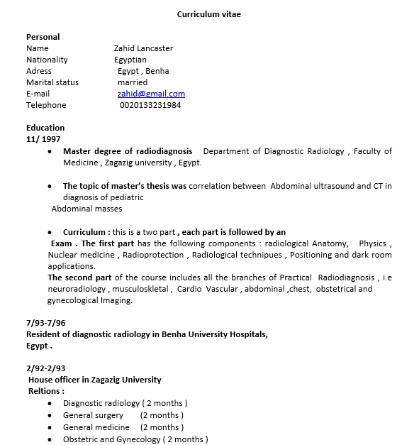 8+ Radiologist Resume shop fresh