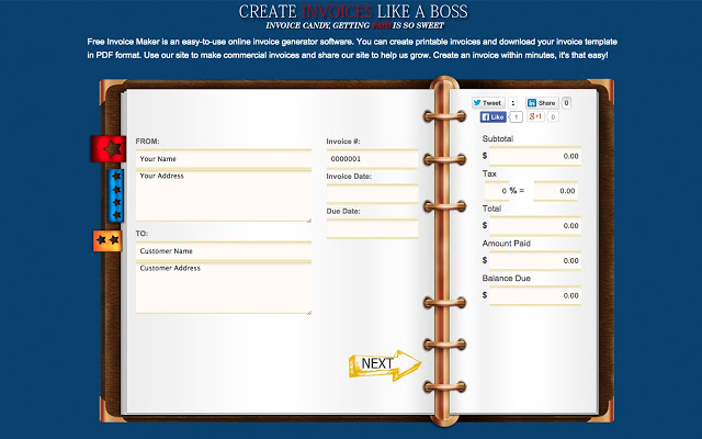 Free Online Printable Invoices 0   lafayette dog days