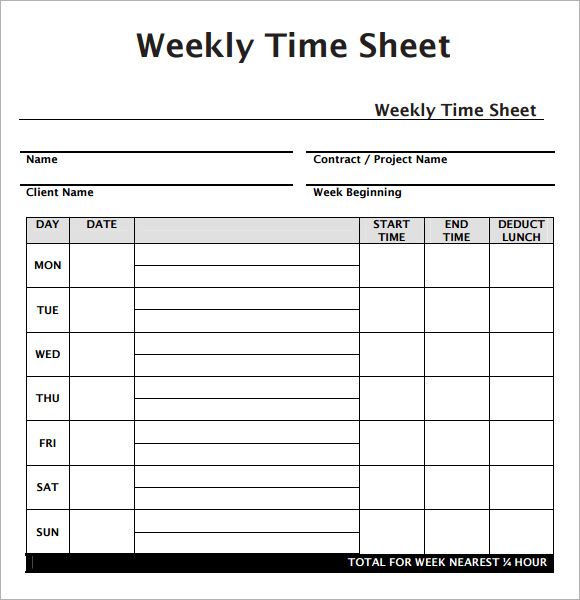 weekly time sheet sample   Demire.agdiffusion.com