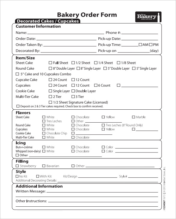 Order Form Template