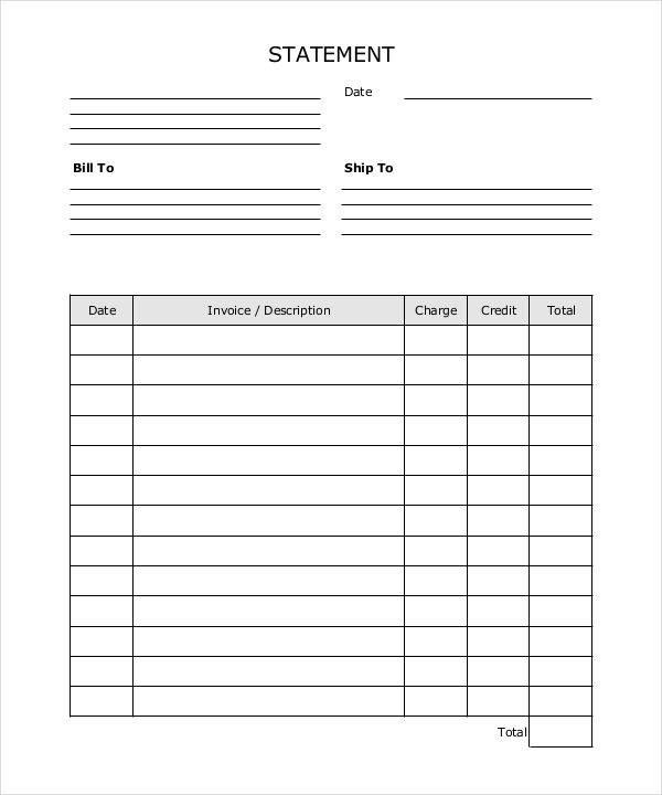 Free Printable Personal Financial Statement | Excel Blank Personal 