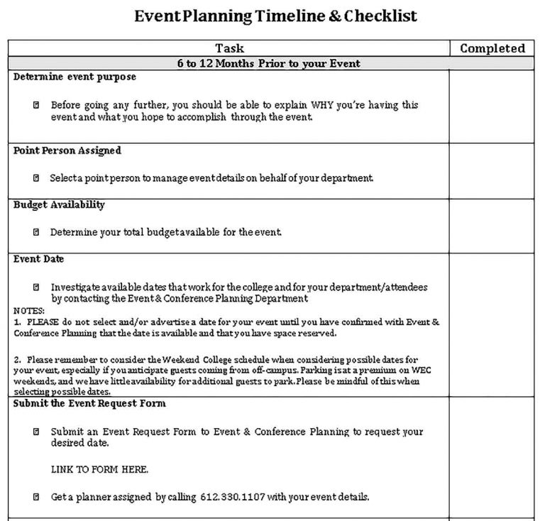 Event planning timeline template shop fresh