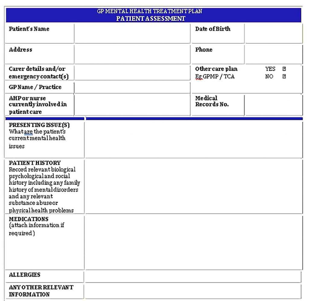 Health Care Plan Template | shop fresh