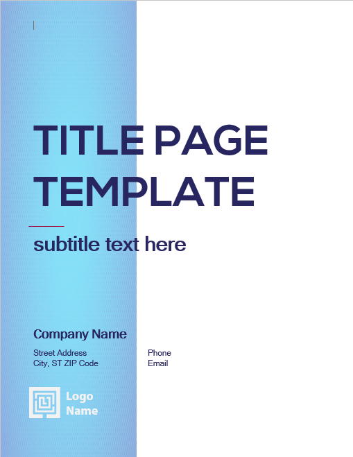 10+ Title Page free psd template | shop fresh