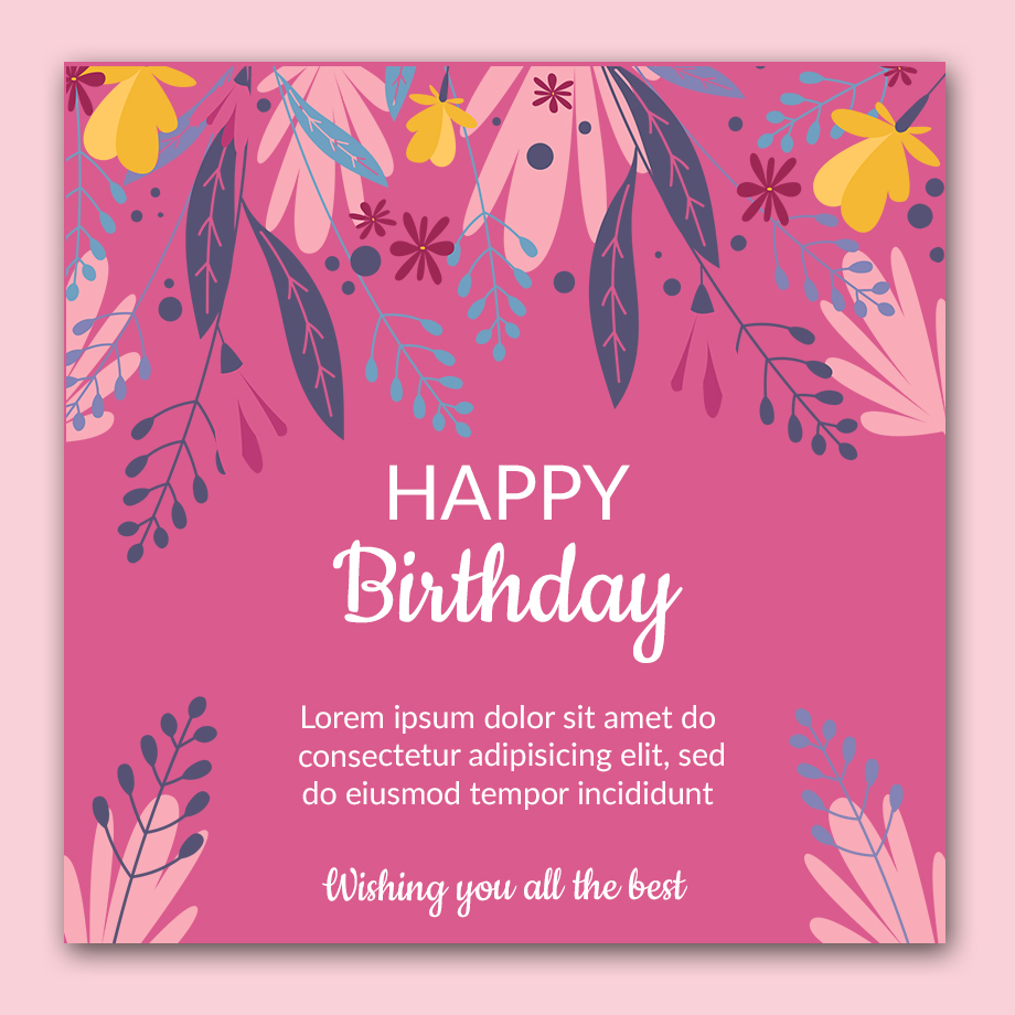 10+ Birthday Card template free psd | shop fresh